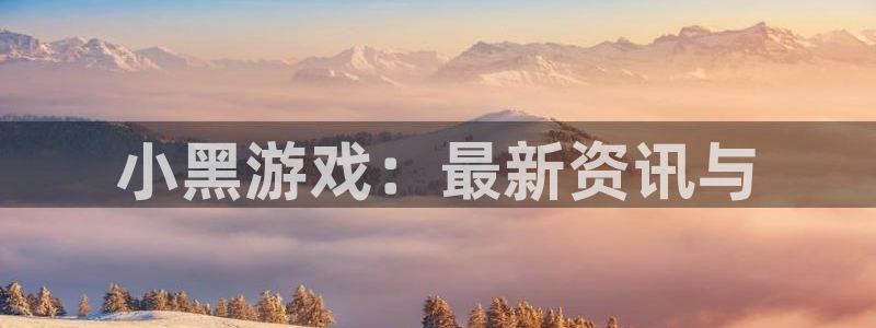 极悦娱乐直属：小黑游戏：最新资讯与